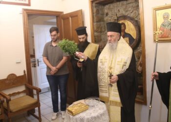 Ἁγιασμός στά Γραφεῖα τῆς Ἱ. Μητροπόλεως Ναυπάκτου γιά τήν ἀρχή τῆς Ἰνδίκτου