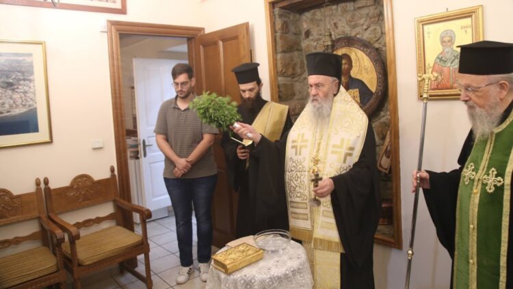 Ἁγιασμός στά Γραφεῖα τῆς Ἱ. Μητροπόλεως Ναυπάκτου γιά τήν ἀρχή τῆς Ἰνδίκτου