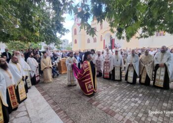 Ο Εσπερινός του Αγίου Ιωάννου του Βραχωρίτου στο Αγρίνιο