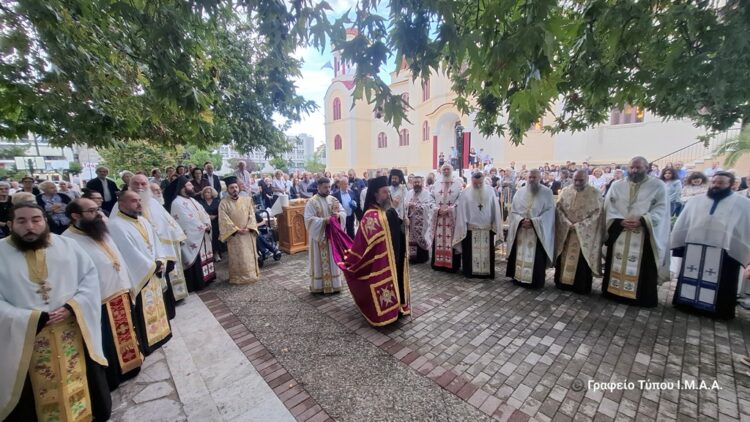 Ο Εσπερινός του Αγίου Ιωάννου του Βραχωρίτου στο Αγρίνιο