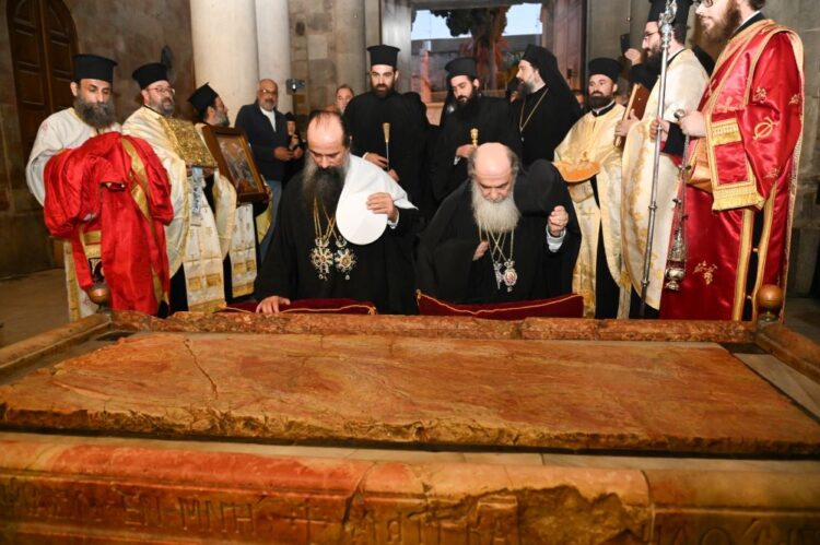 Επίσημη Υποδοχή του Πατριάρχου Βουλγαρίας κ.κ. Δανιήλ στα Ιεροσόλυμα και προσκύνηση στον Πανάγιο Τάφο