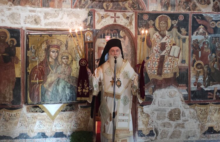 Αρχιερατική Θ. Λειτουργία στην Ι. Μονή Παναγίας Πραθίου και Εσπερινός του Αγίου Ευστάθιου στο Καρτέρι