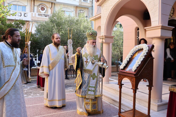 Η μνήμη του Αγίου Κυριακού του Αναχωρητού και Υμνογράφου στην Ι. Μητρόπολη Κορίνθου
