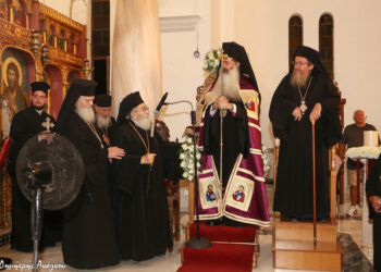 Τρισαρχιερατικός Εσπερινός Προφήτου Μωϋσέως στην Τραγάνα Λοκρίδος