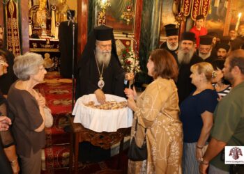 Πολυαρχιερατικός Εσπερινός για τα oνομαστήρια του. Μητρ. Σπάρτης