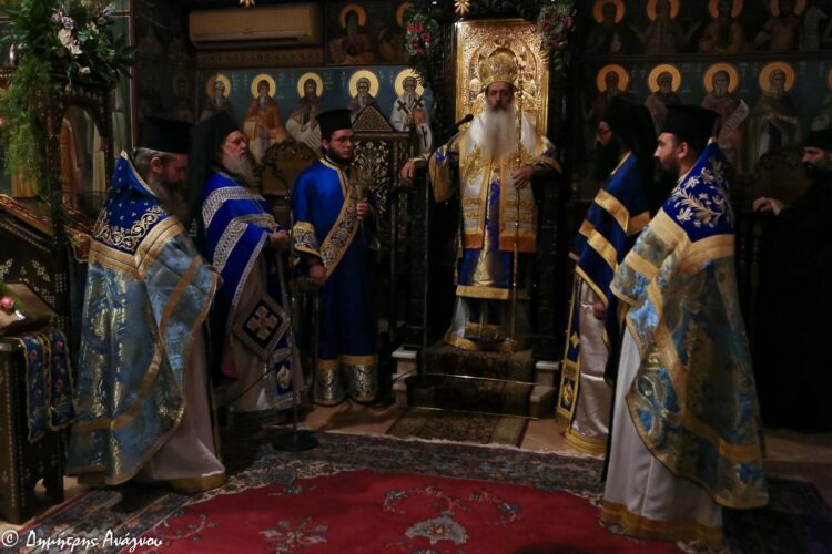 Πανήγυρις Αγ. Χρυσοστόμου Σμύρνης στην Ι. Μονή Μεταμορφώσεως Καμ. Βούρλων