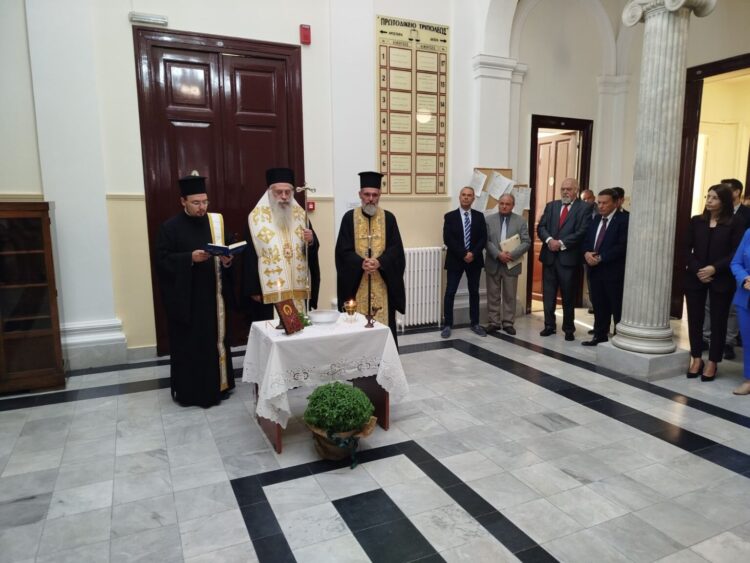 Ο  Μητρ. Μαντινείας και Κυνουρίας κ. Επιφάνιος τέλεσε τον Αγιασμό για τη νέα δικαστική περίοδο