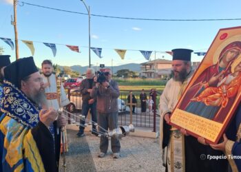Αντίγραφο της Παναγίας Πορταΐτισσας  στον Ι. Ν. Αγίας Βαρβάρας Αγρινίου