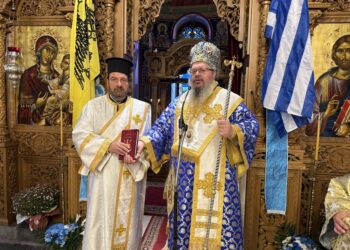 Χειροτονία Διακόνου στο Μακρυχώρι Τεμπών από τον Μητροπολίτη Ιερώνυμο