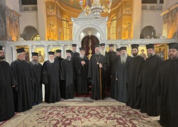 Ο Μητροπολίτης Ηλείας  με όμιλο κληρικών και λαϊκών στην Θεσσαλονίκη