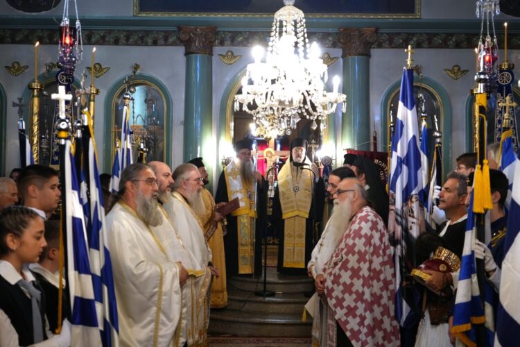Ο ΣΕΒ. ΜΗΤΡΟΠΟΛΙΤΗΣ ΓΟΡΤΥΝΟΣ ΣΤΑ 114α ΕΛΕΥΘΕΡΙΑ ΤΩΝ ΓΙΑΝΝΙΤΣΩΝ