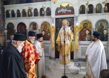 Ιερατική σύναξη, Αρχιερατικό Ευχέλαιο και τοποθέτηση νέου εφημερίου στη Μελιγού Κυνουρίας