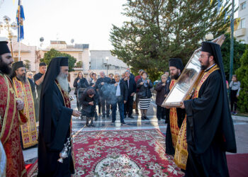 Η υποδοχή της Ιεράς και Θαυματουργού Εικόνας της Παναγίας Φανερωμένης στον Ιερό Ναό Αγίου Δημητρίου Βόλου